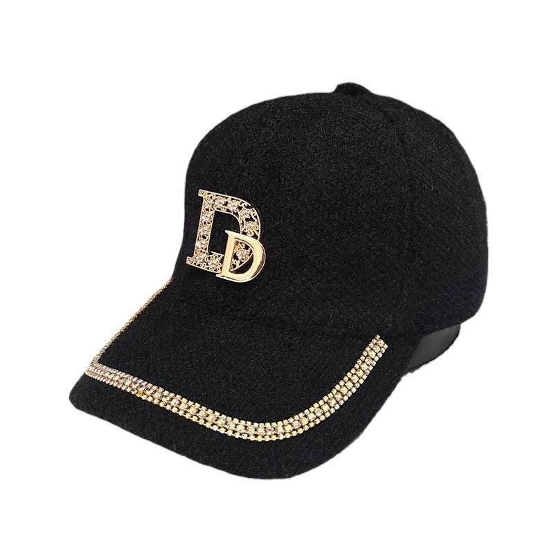 Women's Luxury Embellished Fleece Baseball Cap Kalsten