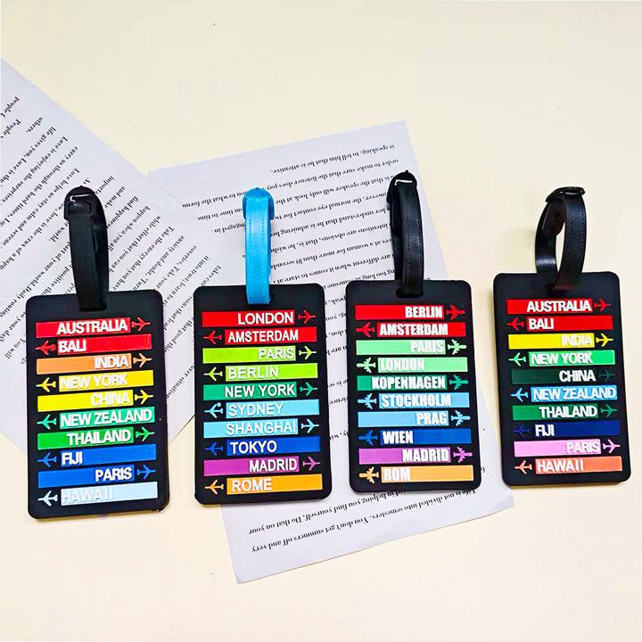 Unisex Travel-Themed Luggage Tag Kalsten