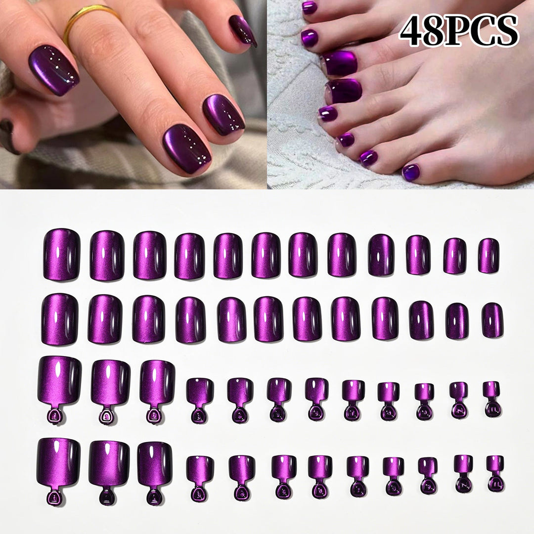 Premium Glossy Press-On Nail Tips Set Kalsten