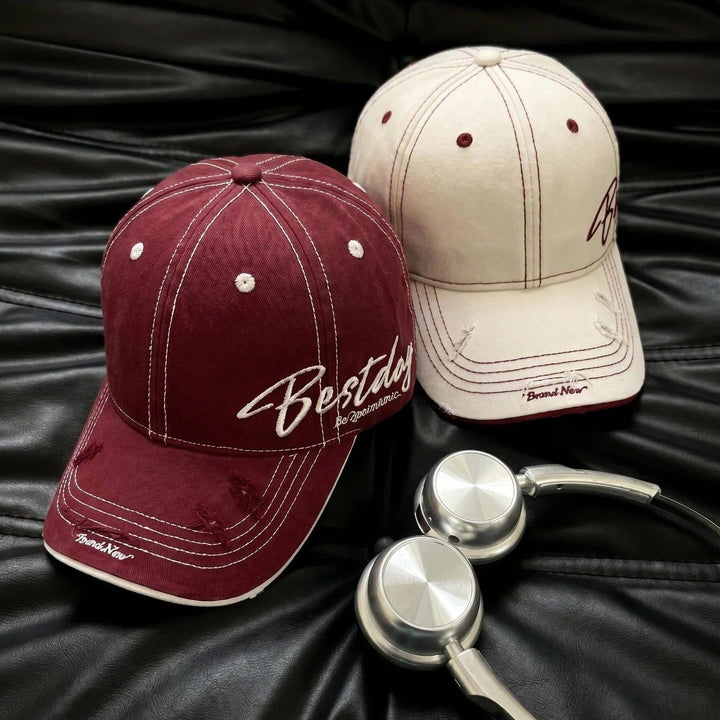 Men's Distressed Casual Cotton Baseball Cap Kalsten