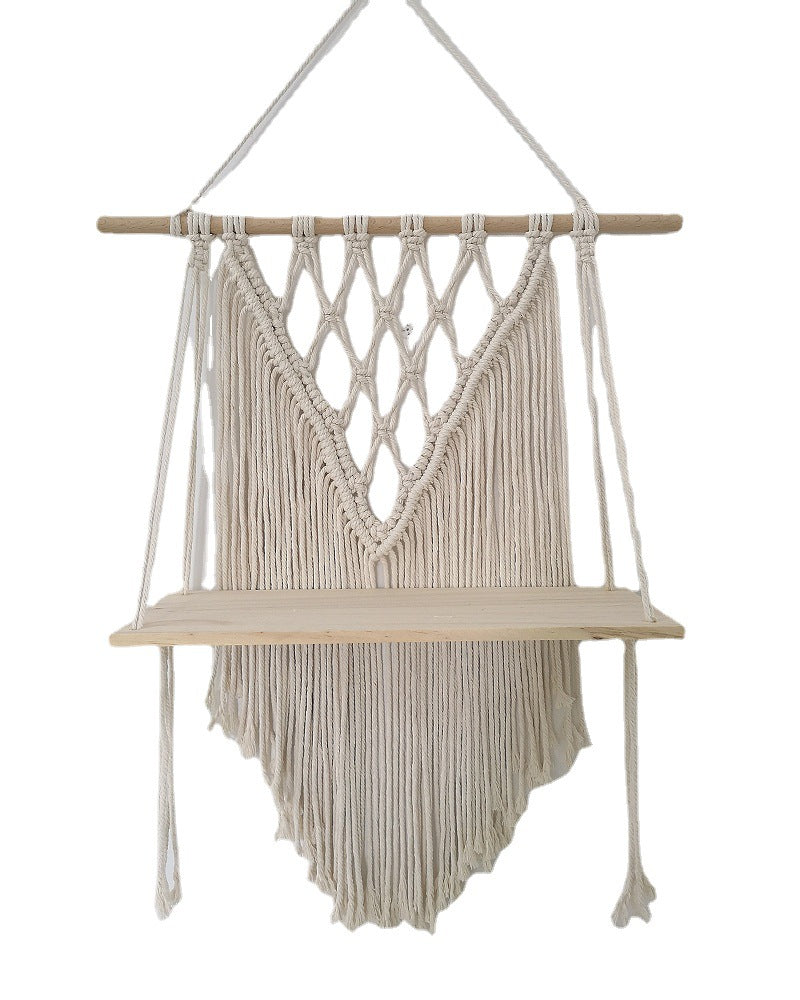 Wall-Mounted Macramé Shelf Acalora