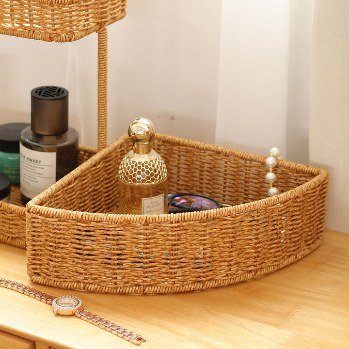 Unisex Triangular Storage Basket made of Woven Material Kalsten