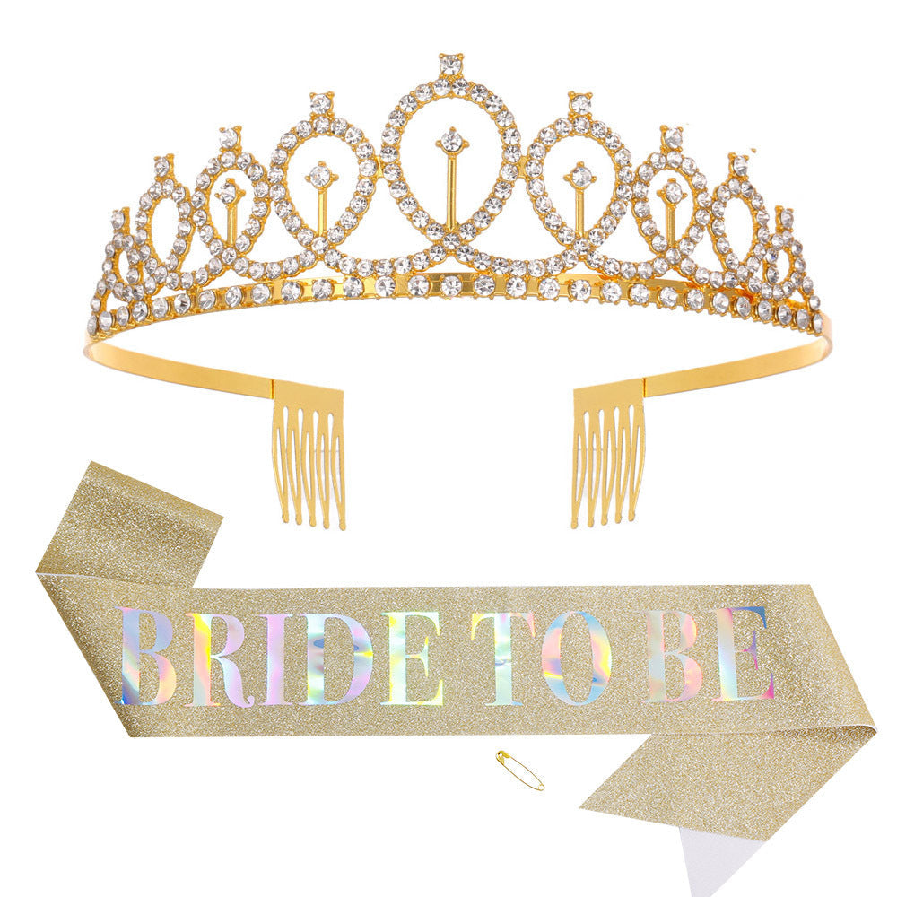 Women Glittering Tiara with Elegant Design Kalsten