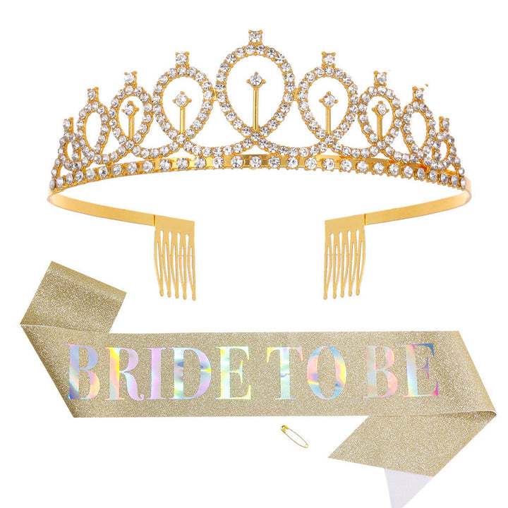 Women Glittering Tiara with Elegant Design Kalsten