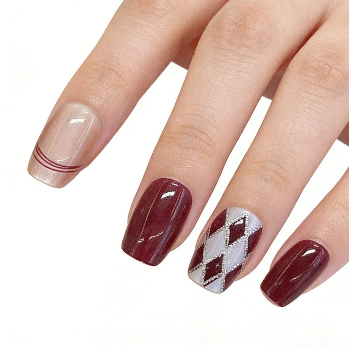 Artistic Press-On Nail Set Kalsten