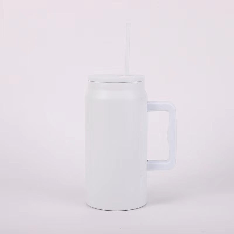 Women's Insulated Drinking Cup with Handle and Straw Kalsten
