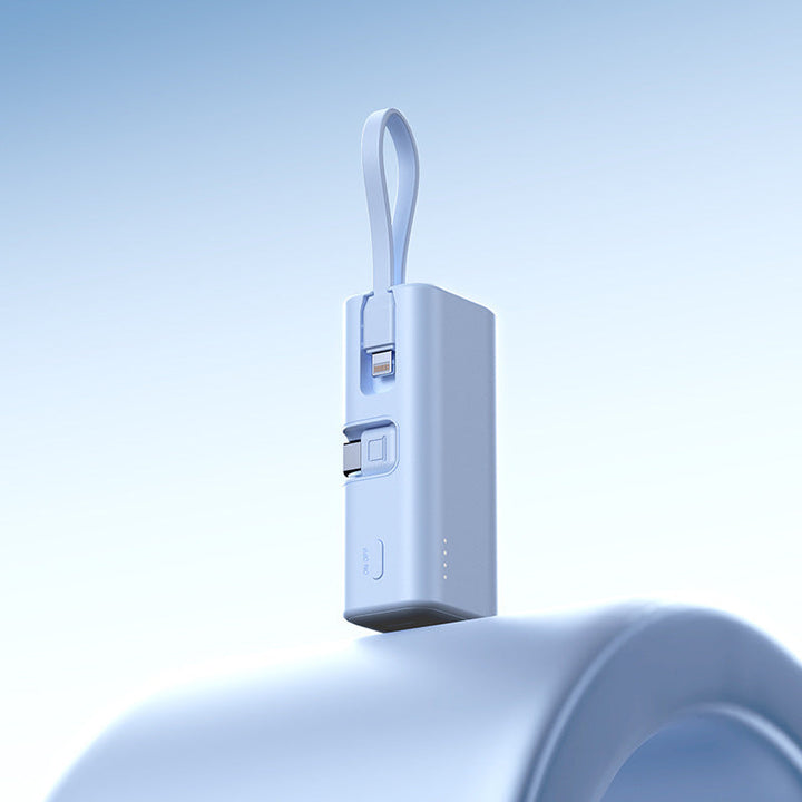 Mini Powerbank with Integrated Charging Cable and LED Display Kalsten