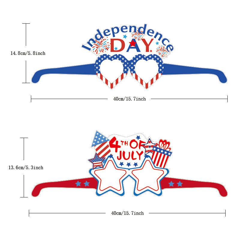 Unisex paper star-shaped tag with USA motif and jute cord Kalsten