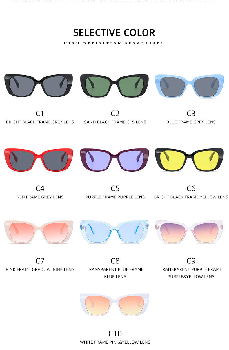 Ladies fashionable square sunglasses with comfortable wearing sensation Kalsten