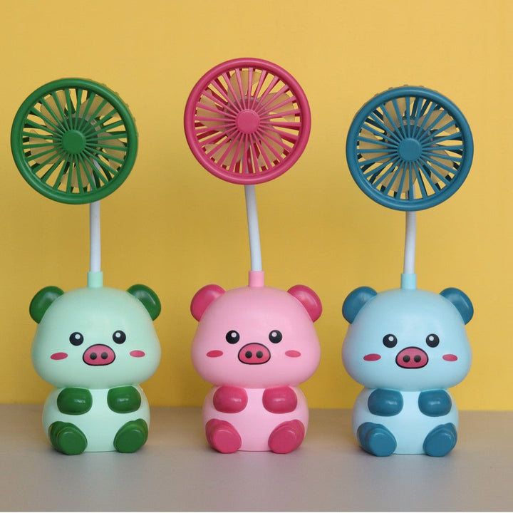 Unisex Cute Mini Hand Fan with Flexible Head Kalsten