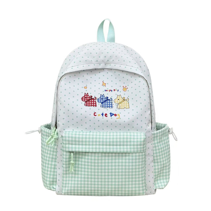 Playful Dog Illustration Backpack Kalsten