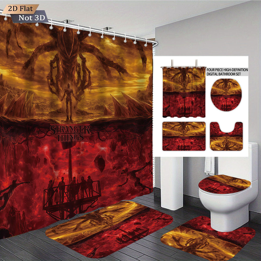 Stranger Things Adventure-Themed Digital Bathroom Set Kalsten