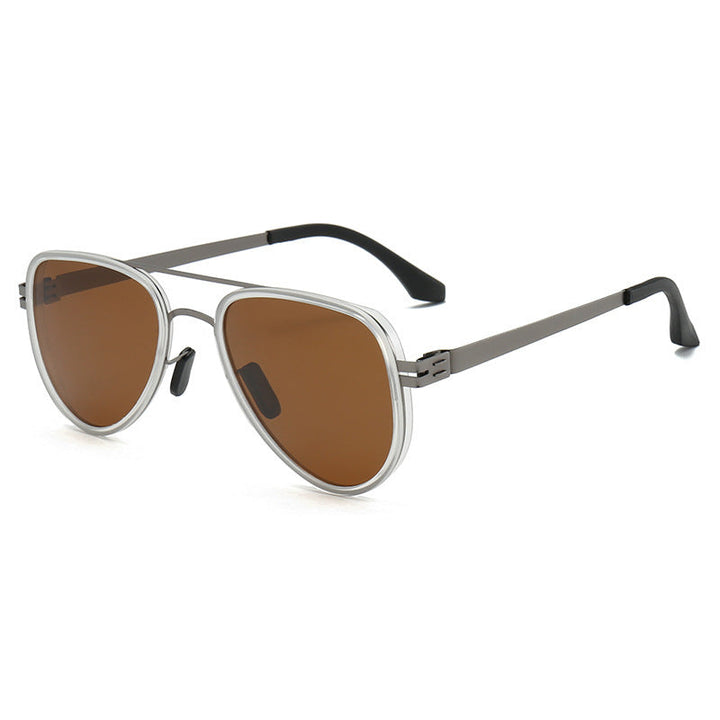 Women Aviator Sunglasses with robust metal frame and polarized lenses Kalsten