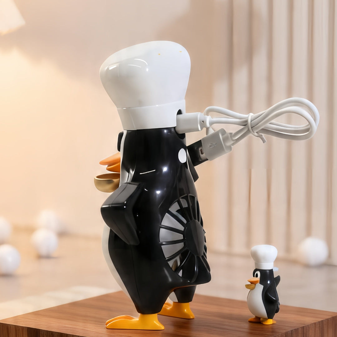 Ladies table fan in creative penguin design Kalsten