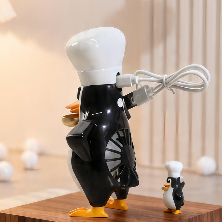 Ladies table fan in creative penguin design Kalsten