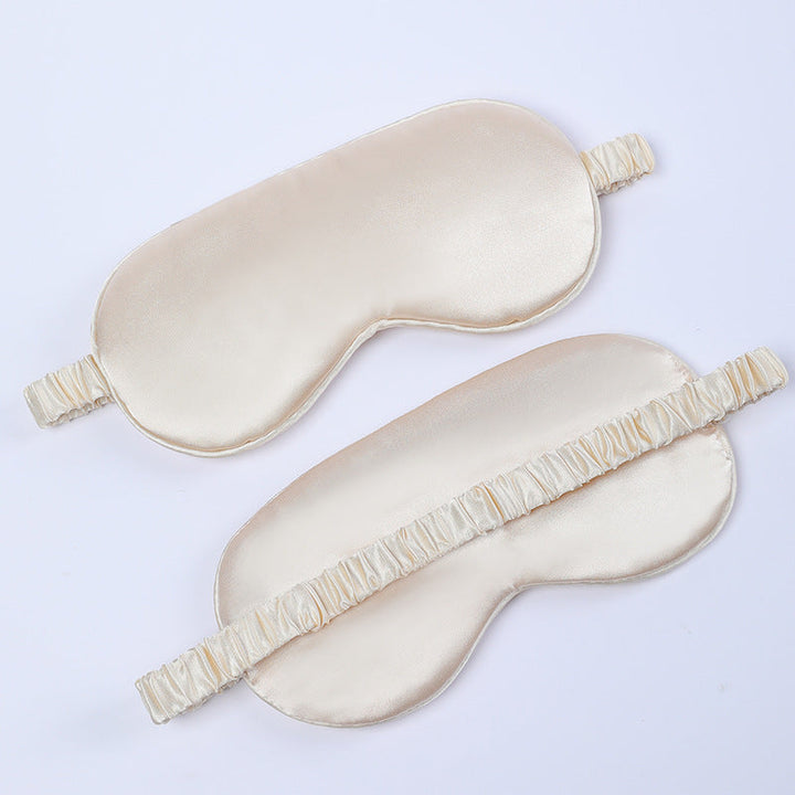 Women's nano silk sleep mask with padded eye area, adjustable elastic band, and storage pouch Kalsten