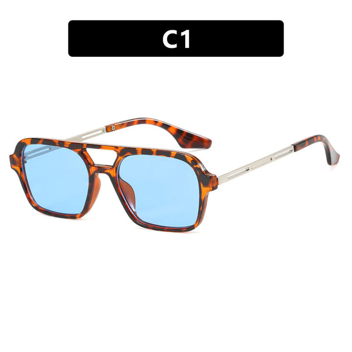 Women's striking square sunglasses with transparent frame Kalsten