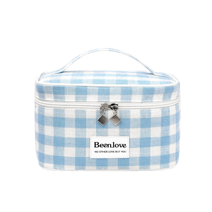 Stylish Checkered Makeup Case Kalsten