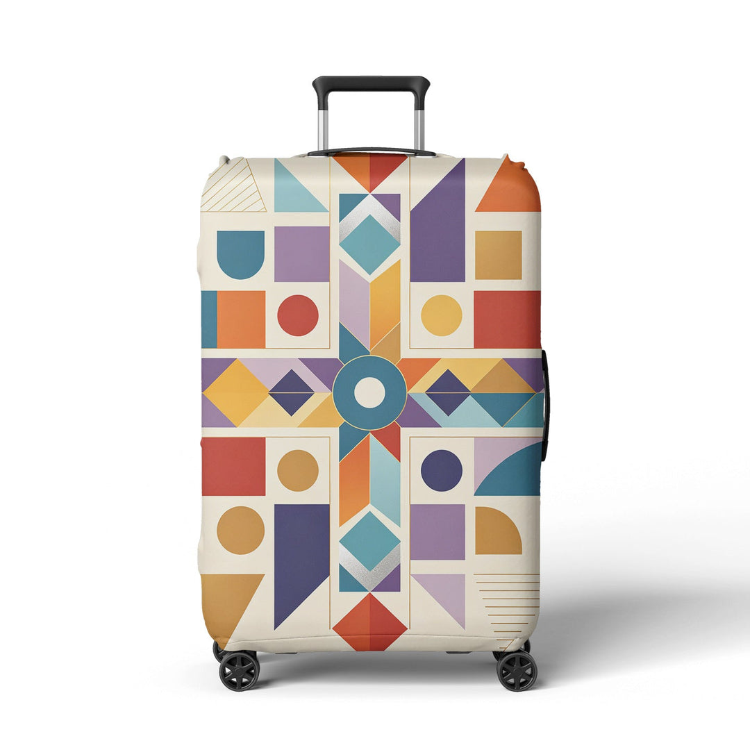 Women's suitcase cover with modern graphic design Kalsten