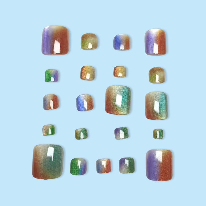 Rainbow Gradient Pedicure Set Kalsten