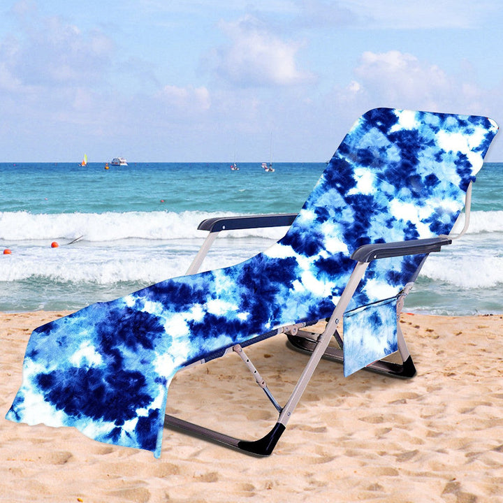 Lounge chair cushion with artistic TIE-DYE design Kalsten