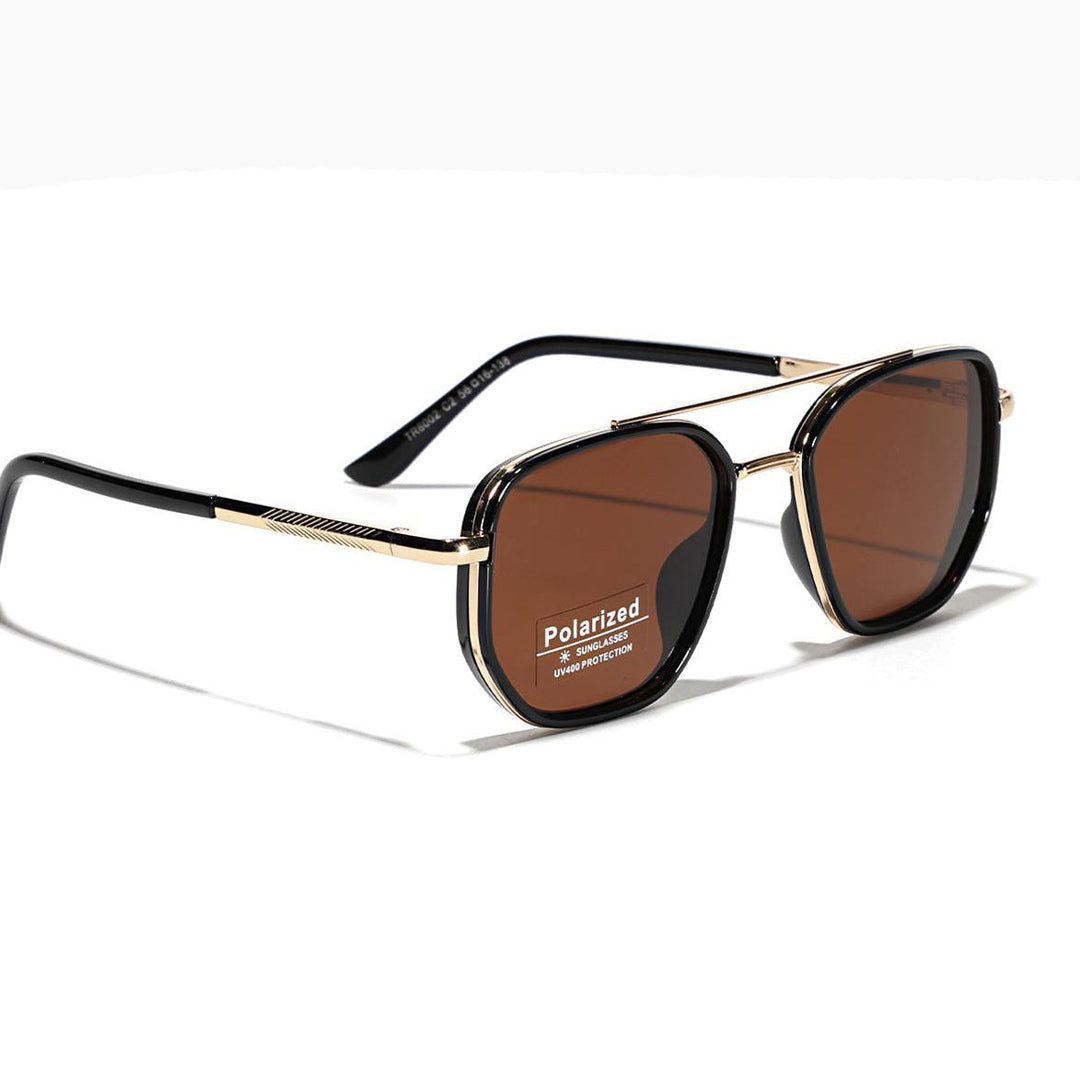 Women's Square Sunglasses with Polarized Lenses and Elegant Metal Frame Kalsten