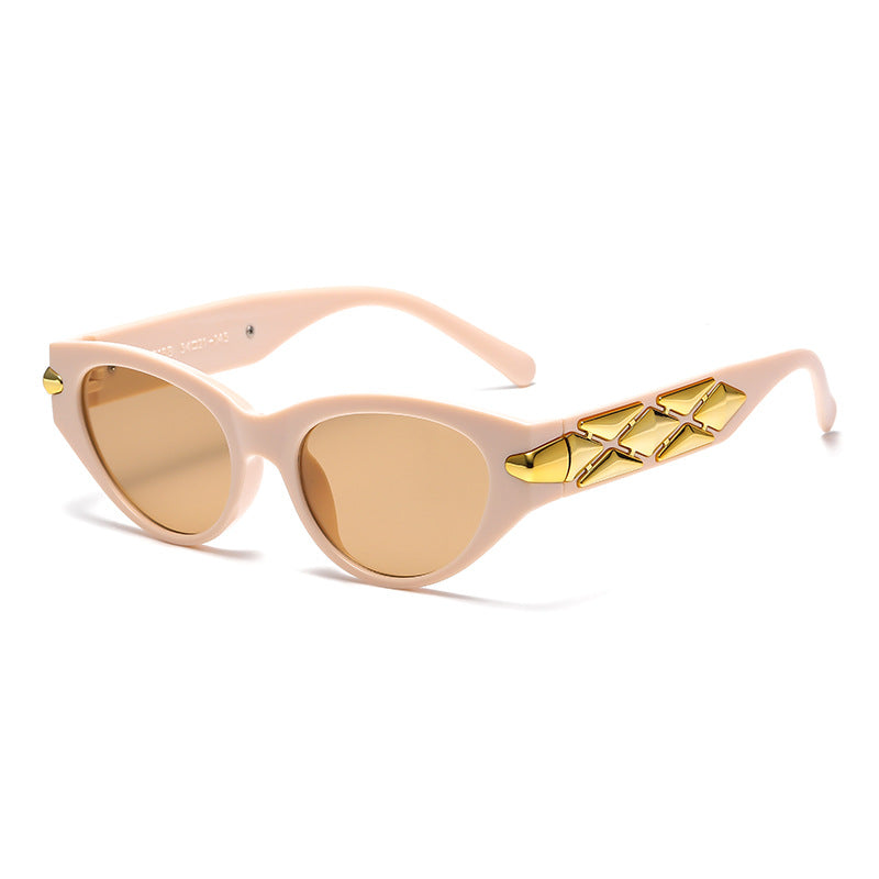 Women's Cat-Eye Sunglasses with Luxurious Accents and Unique Design Kalsten