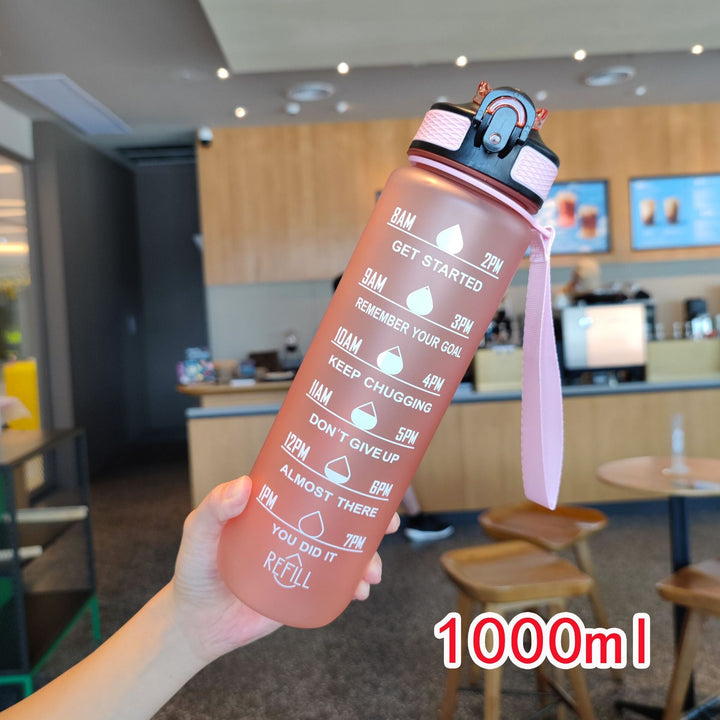 Ladies motivating water bottle with time markings Kalsten