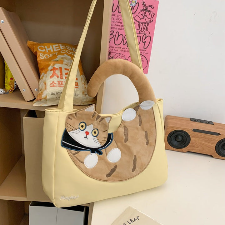 Cat-Themed Shoulder Bag School Backpack