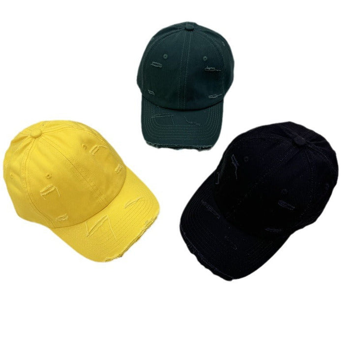 Men's Distressed Vintage-Style Baseball Cap Kalsten