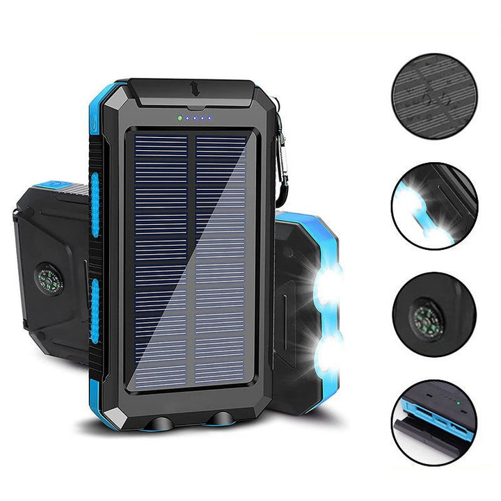 Solar Powerbank with Integrated LED Light and Compass Kalsten