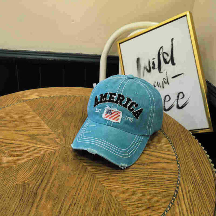 Unisex Vintage-Inspired Distressed Baseball Cap Kalsten