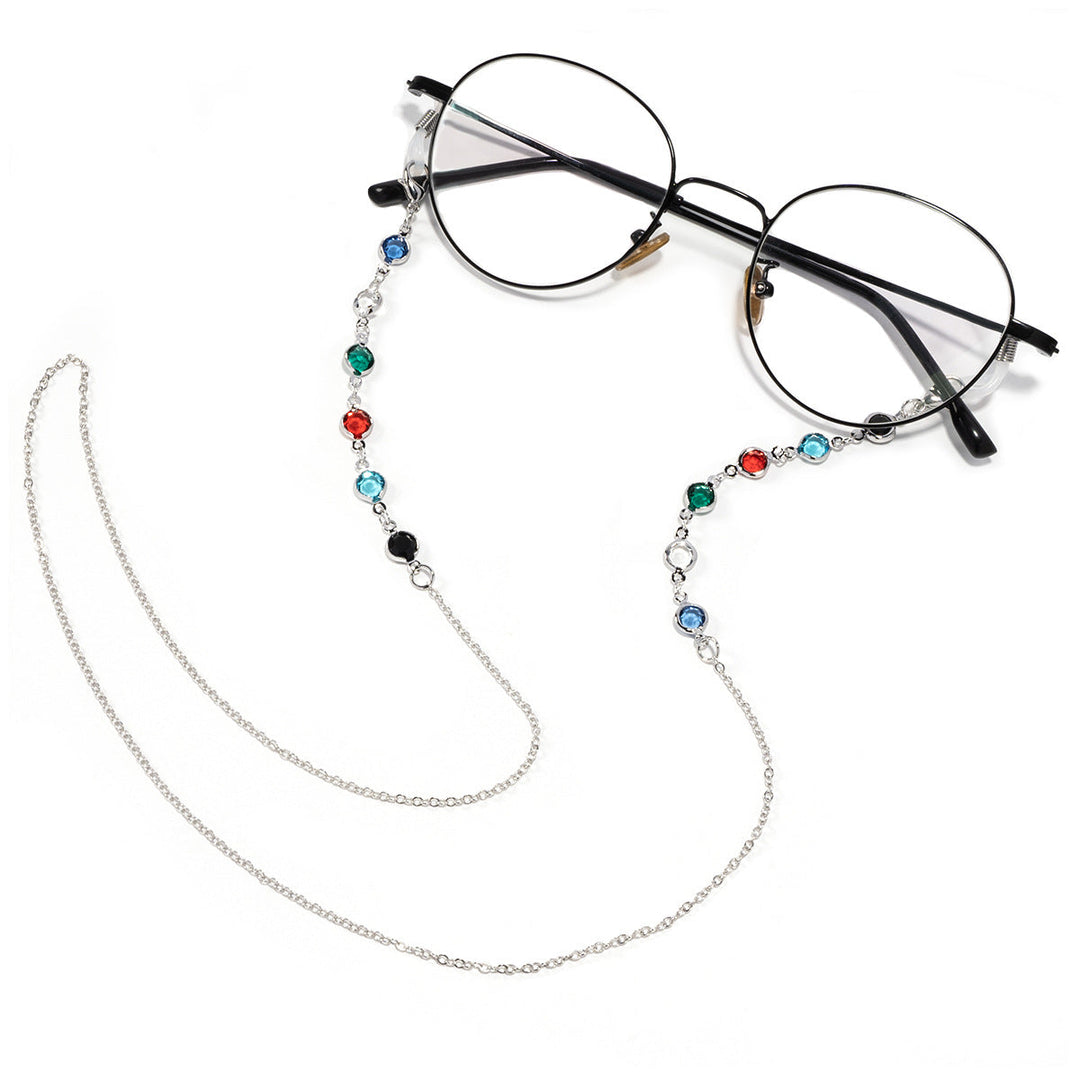 Elegant Gemstone Eyewear Chain Kalsten