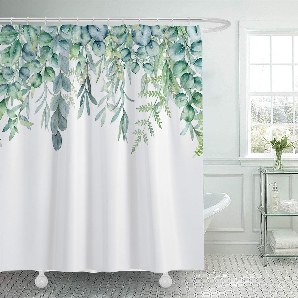 Leafy Botanical Shower Curtain Kalsten