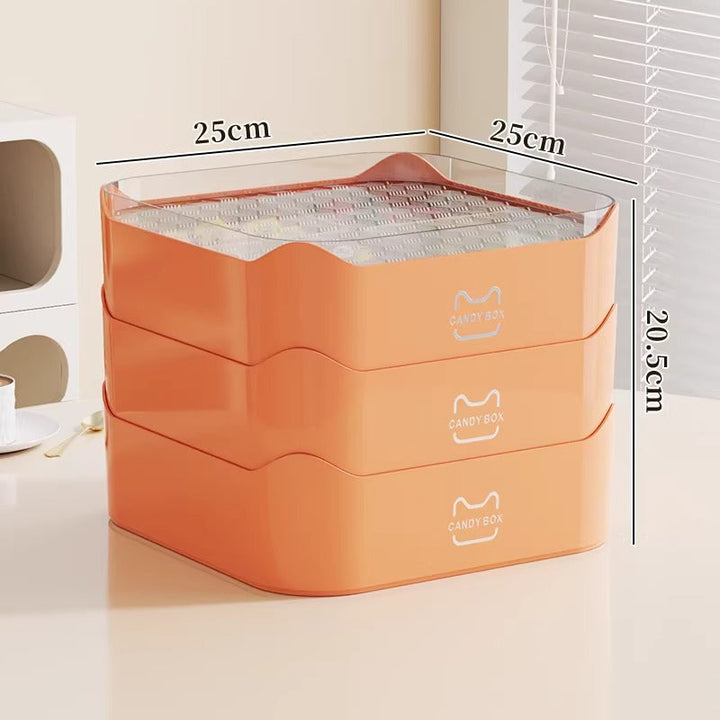 Multi-Purpose Storage Organizer with Transparent Lid Kalsten