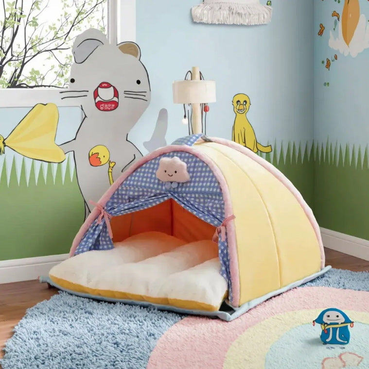 Cozy Tent-Shaped Dog Bed