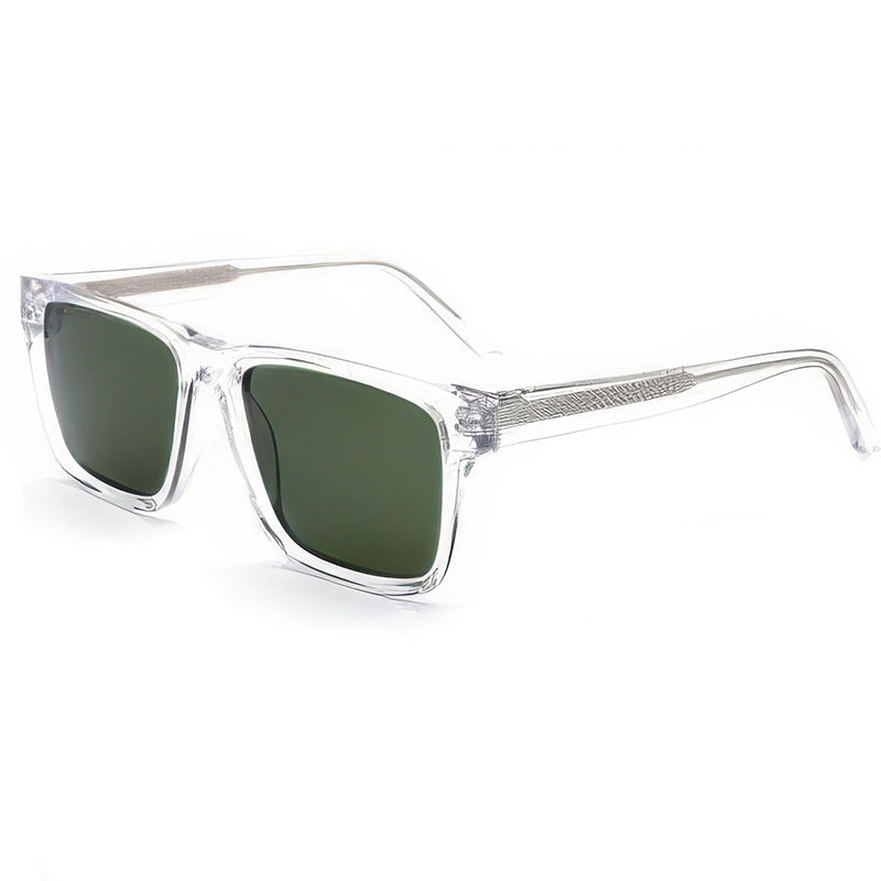 Women's fashionable sunglasses with clear plastic frame and multifunctional lenses Kalsten