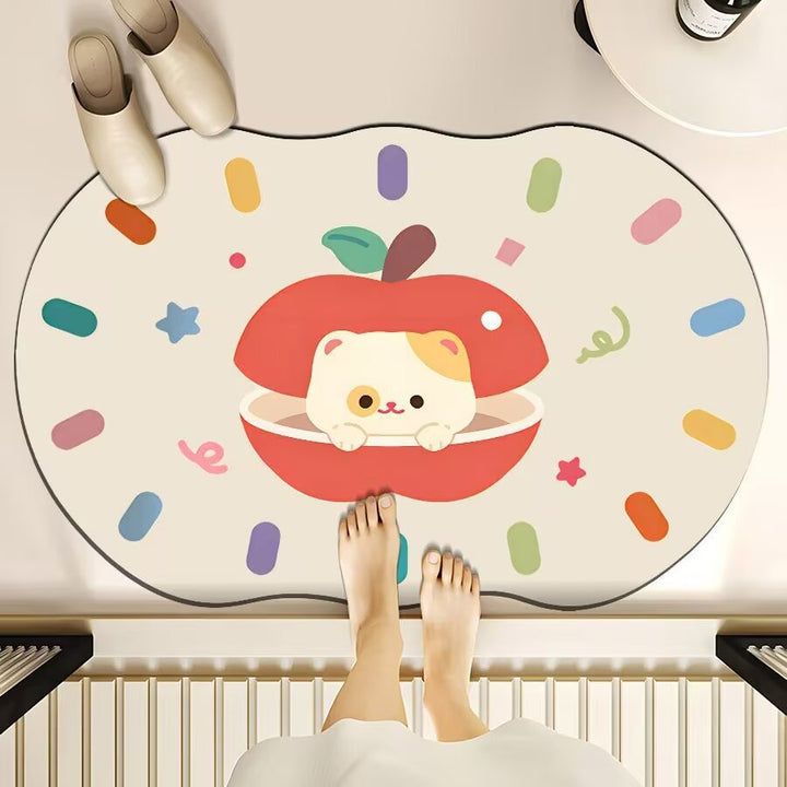 Cartoon Dog-Themed Floor Mat