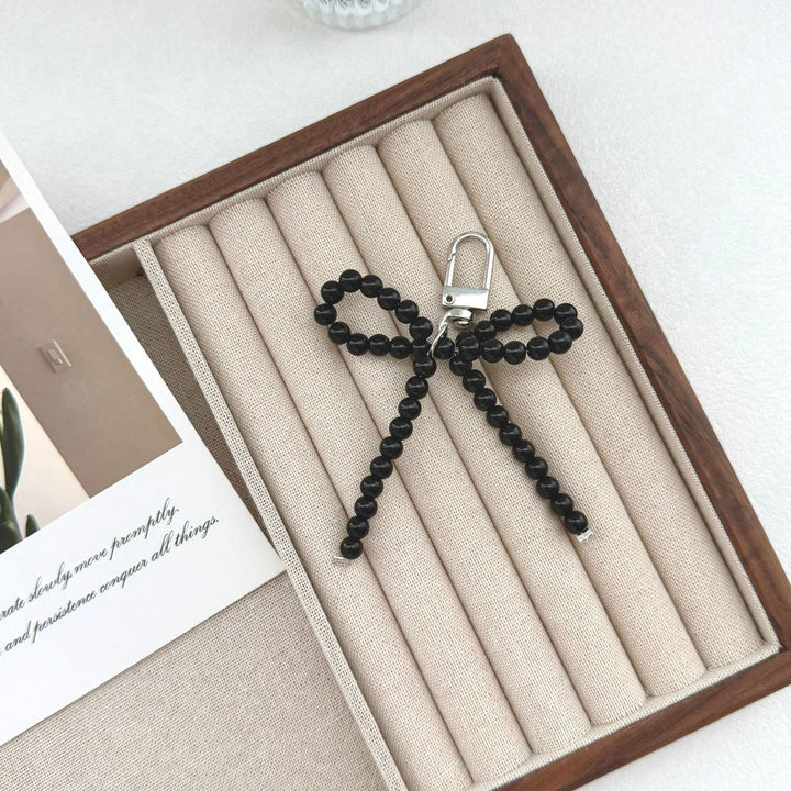 Elegant Pearl Bow Keychain Kalsten