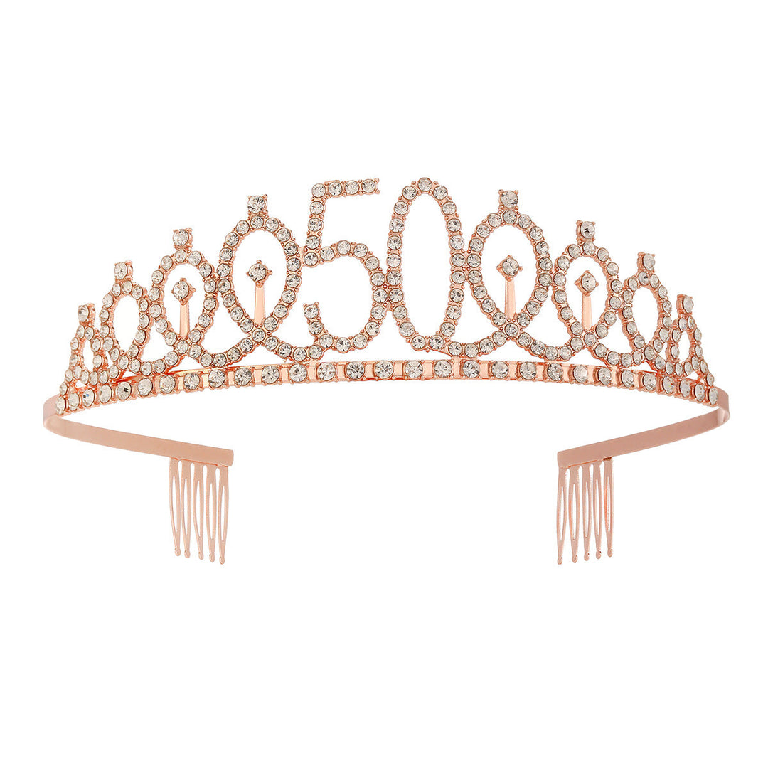 Women's Crystal-Embellished Tiara with Elegant Design Kalsten
