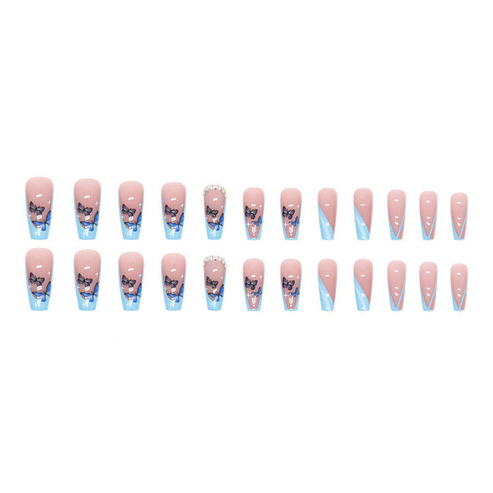 Decorative Butterfly Press-On Nail Tips Kalsten
