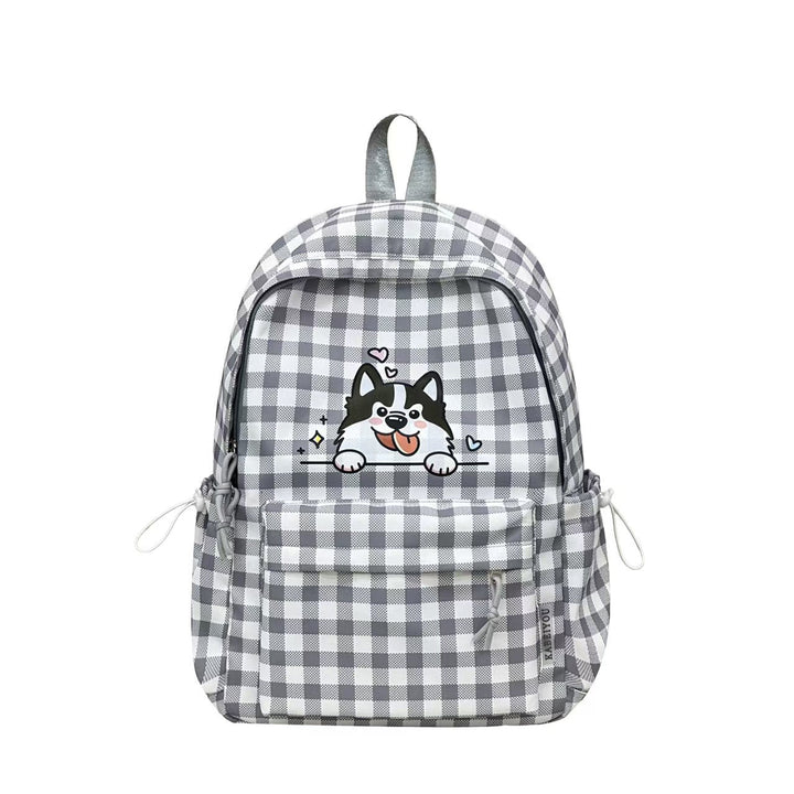 Backpack with Cute Dog Design and Clever Compartment Layout Kalsten