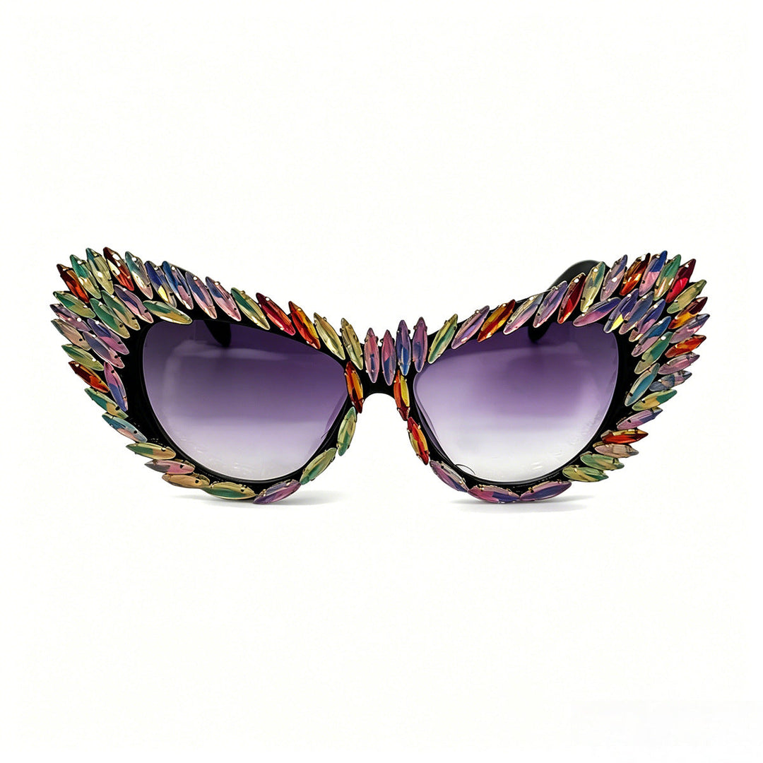 Women extravagant Cat-Eye sunglasses with diverse jewelry details Kalsten