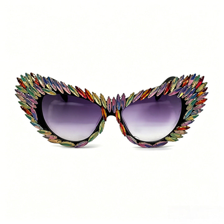 Women extravagant Cat-Eye sunglasses with diverse jewelry details Kalsten