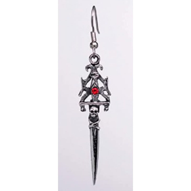 Gothic Statet Skull Earrings Kalsten