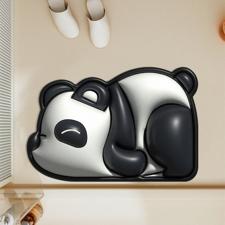 Cute Panda-Themed Bath Mat