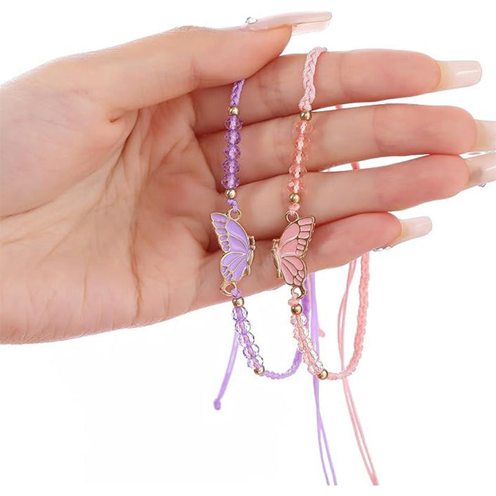 Butterfly Charm Necklace and Bracelet Set Kalsten