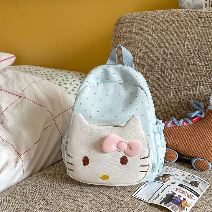 Children's Adorable Kitty-Themed Mini School Backpack