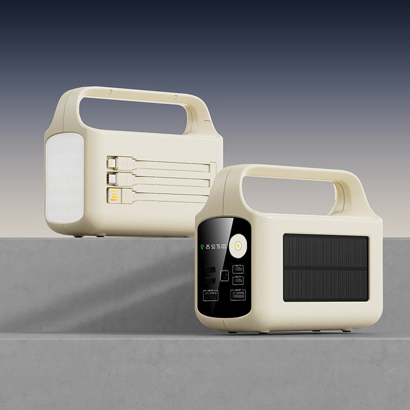 Portable solar power supply with multifunctional connections Kalsten