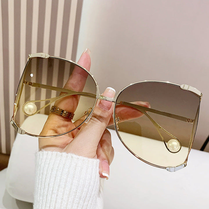 Ladies fashionable glasses with elegant pearl decor Kalsten